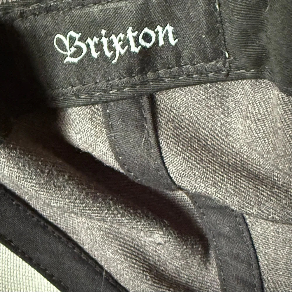 Brixton - Gray Trucker Hat Snap Back Classic Design Patch Logo